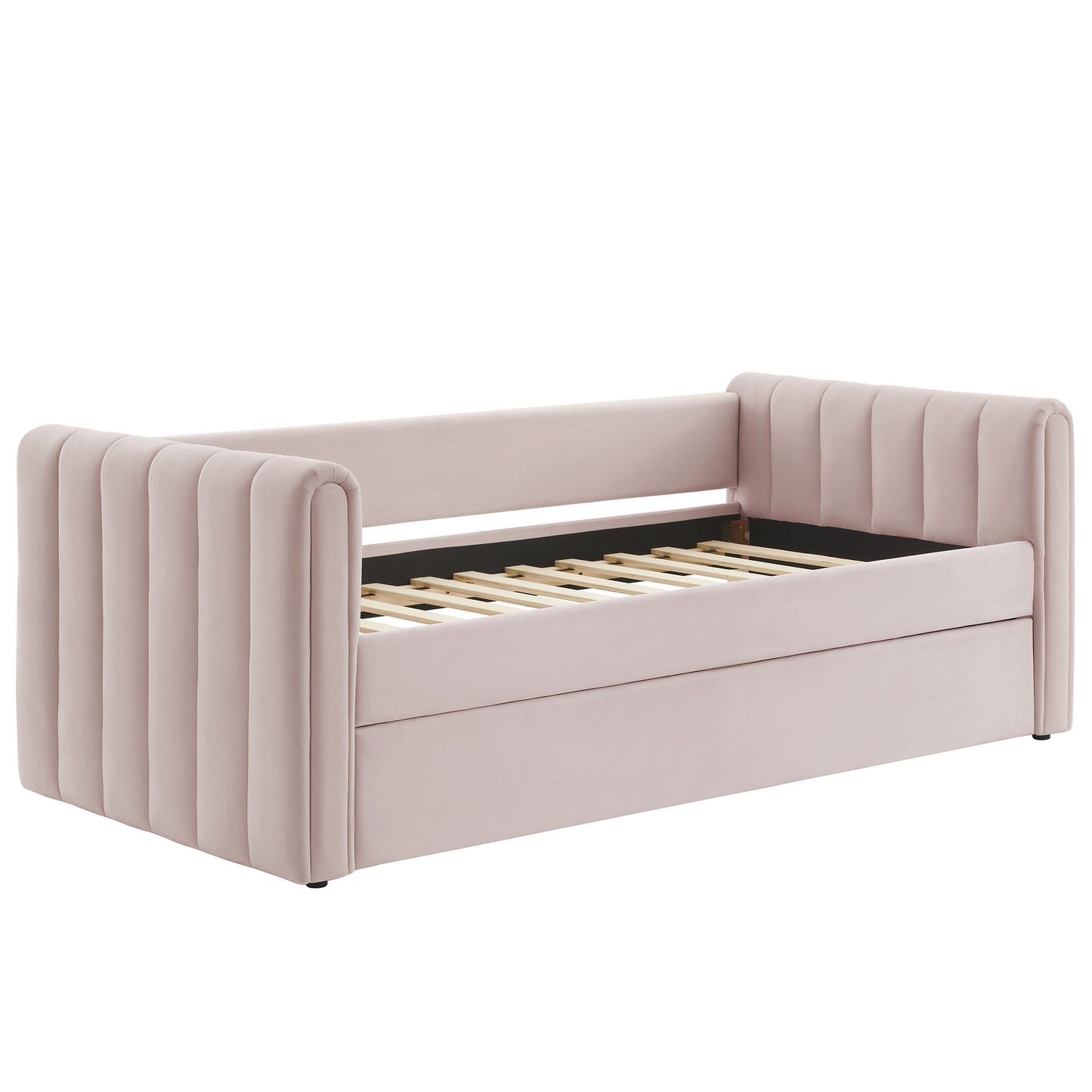 Veyla Channel Tufted Performance Velvet Twin Daybed With Trundle by Modway | Beds | Modishstore - 39