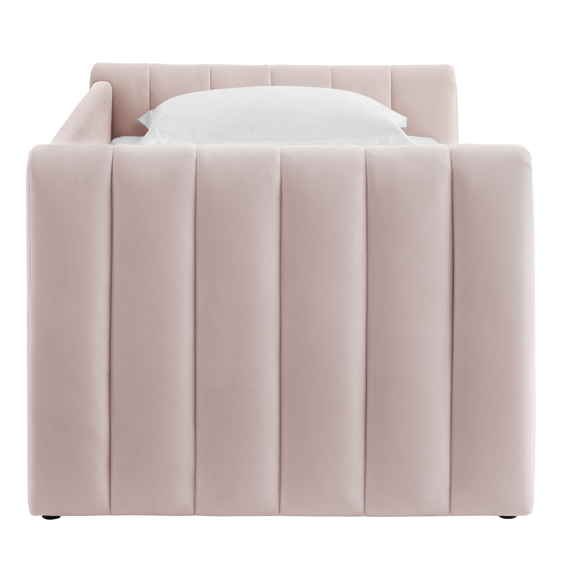Veyla Channel Tufted Performance Velvet Twin Daybed With Trundle by Modway | Beds | Modishstore - 40
