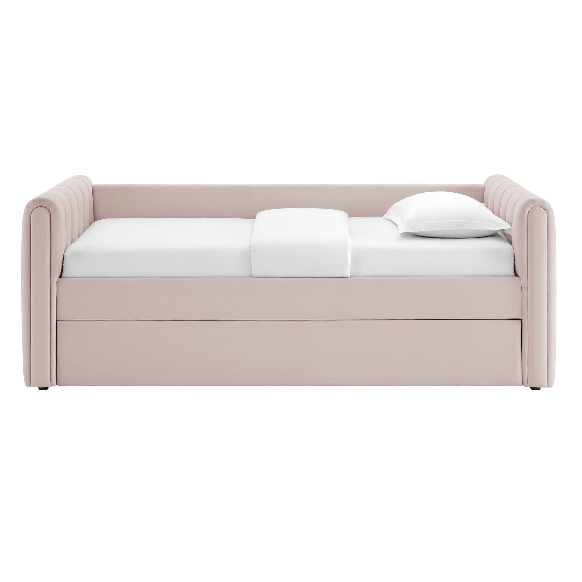 Veyla Channel Tufted Performance Velvet Twin Daybed With Trundle by Modway | Beds | Modishstore - 42