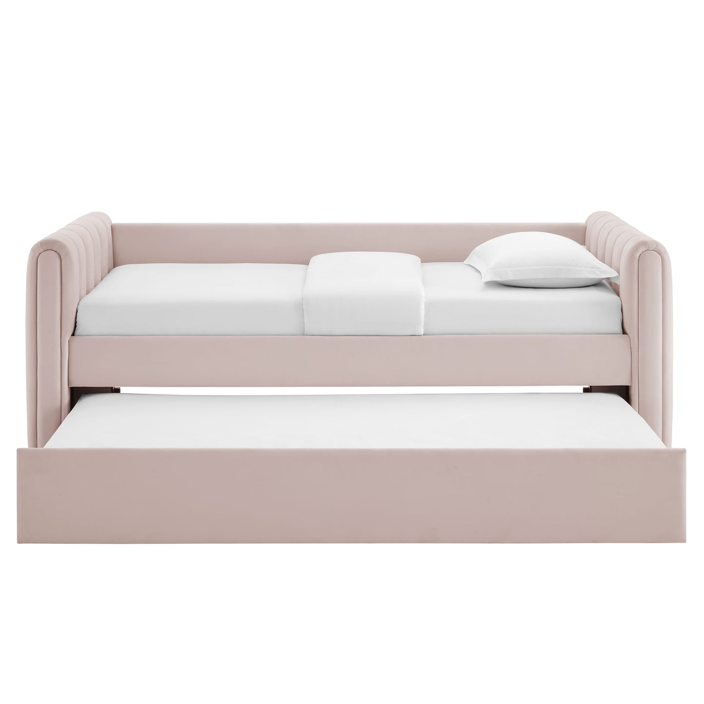Veyla Channel Tufted Performance Velvet Twin Daybed With Trundle by Modway | Beds | Modishstore - 45