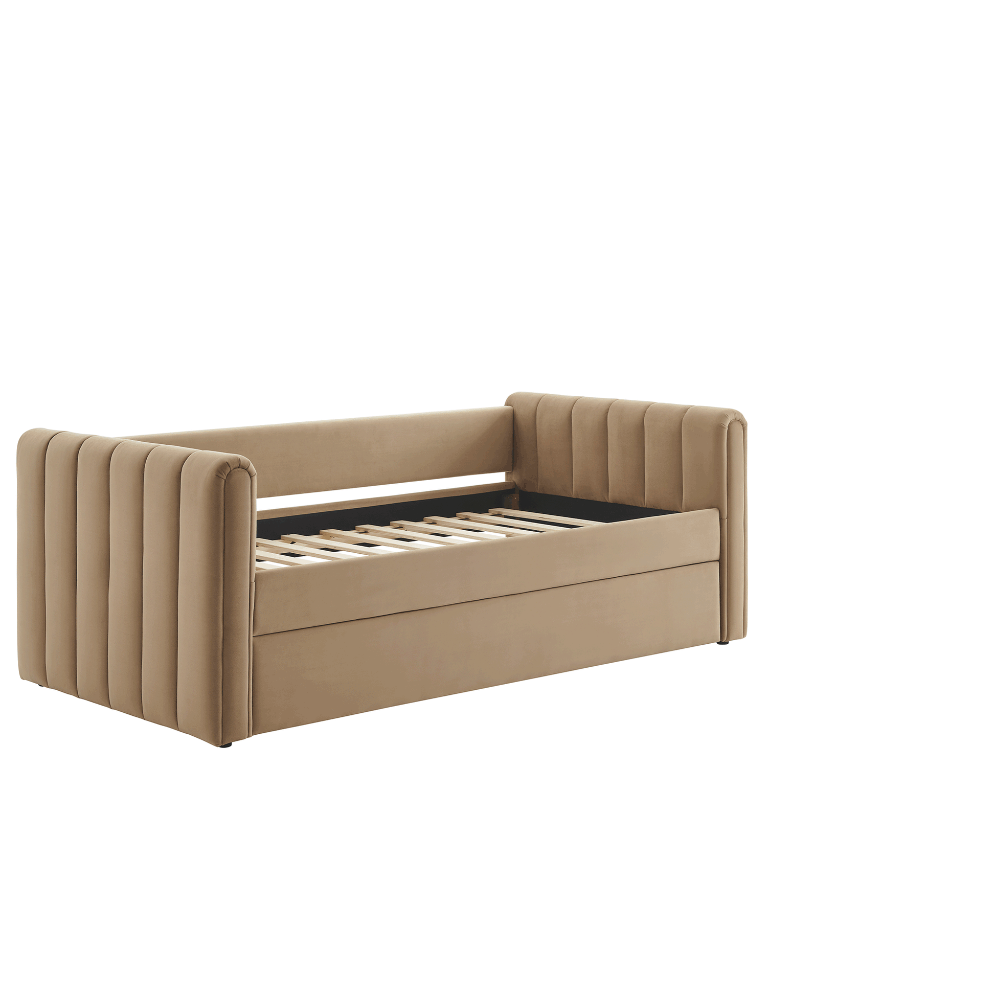 Veyla Channel Tufted Performance Velvet Twin Daybed With Trundle by Modway | Beds | Modishstore - 51