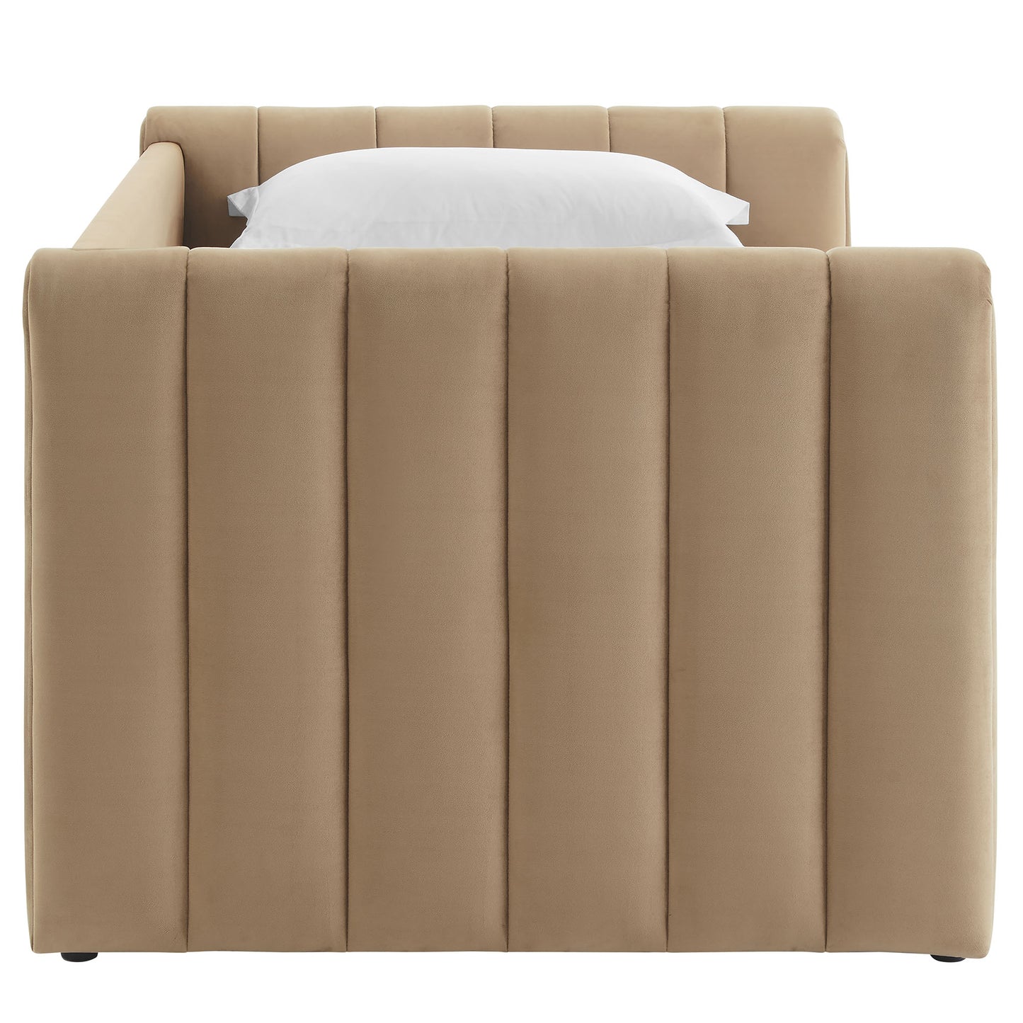 Veyla Channel Tufted Performance Velvet Twin Daybed With Trundle by Modway | Beds | Modishstore - 56