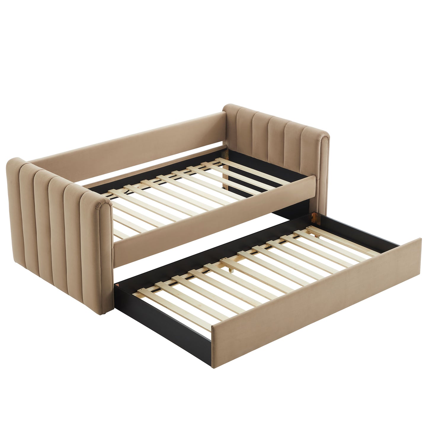 Veyla Channel Tufted Performance Velvet Twin Daybed With Trundle by Modway | Beds | Modishstore - 60