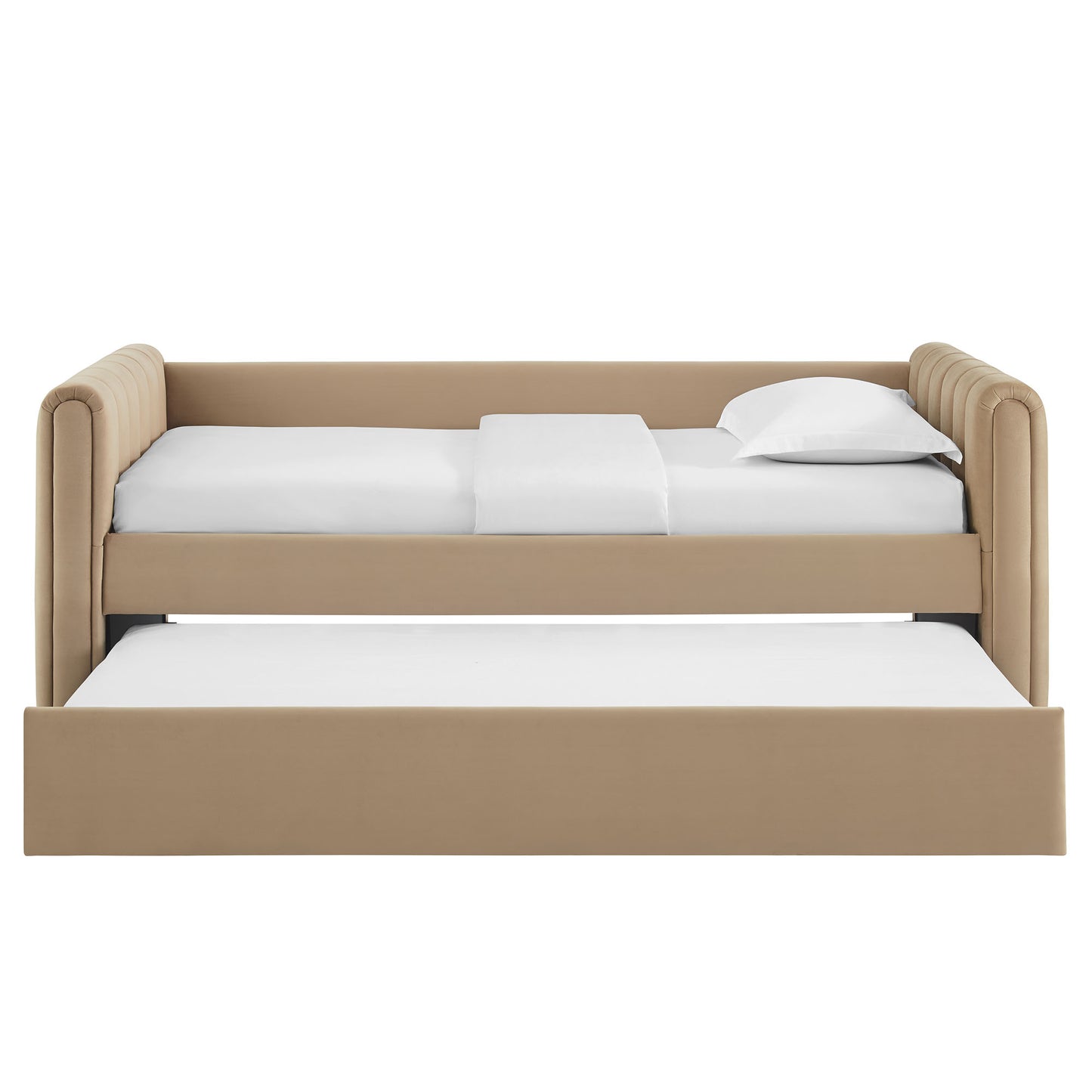 Veyla Channel Tufted Performance Velvet Twin Daybed With Trundle by Modway | Beds | Modishstore - 61