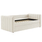 Veyla Channel Tufted Boucle Twin Daybed With Trundle by Modway | Beds | Modishstore - 7