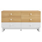 Nolia 6-Drawer Color Block Dresser by Modway