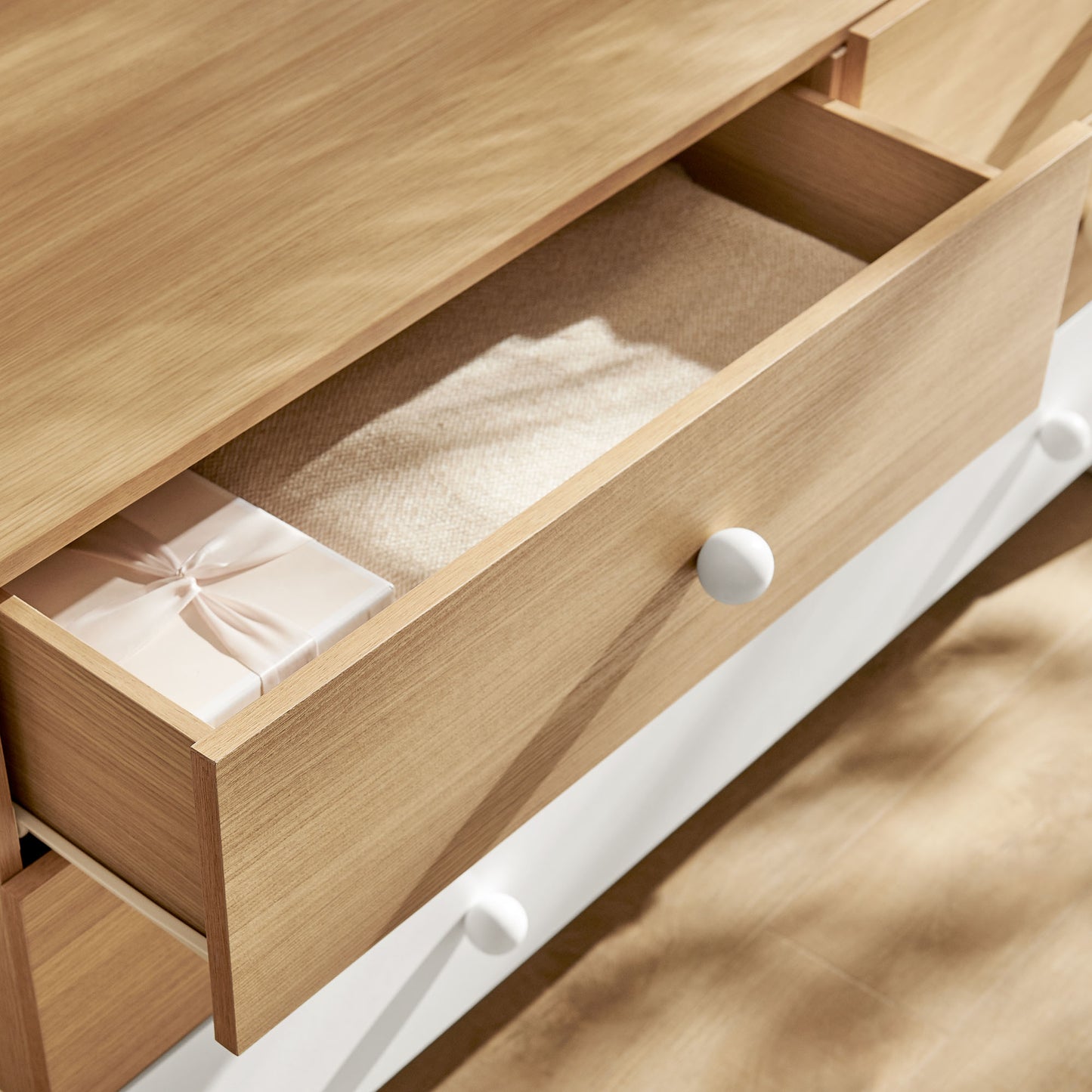 Nolia 6-Drawer Color Block Dresser by Modway