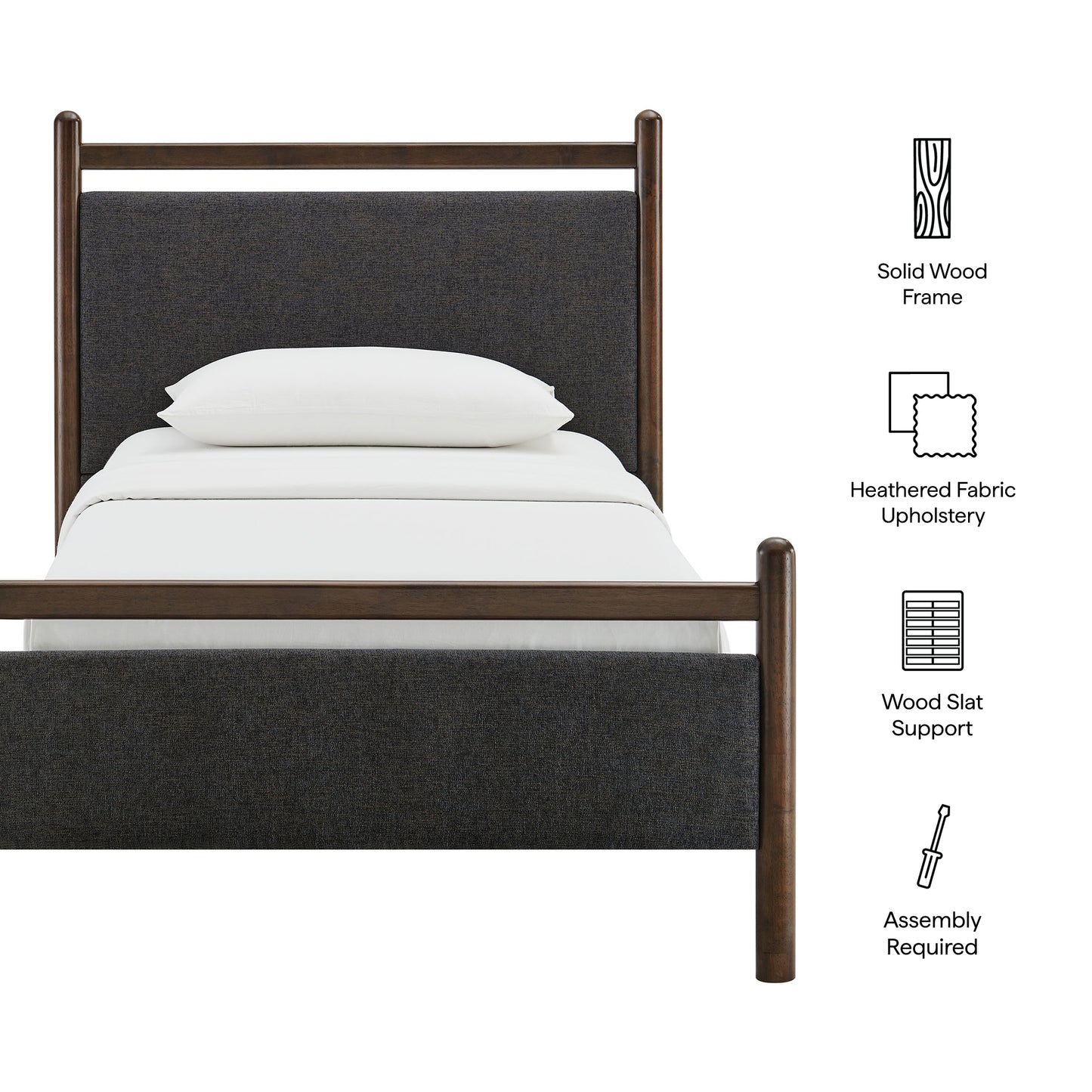 Ginny Twin Size Platform Bed Frame by Modway