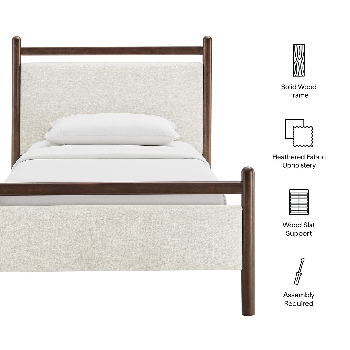 Ginny Twin Size Platform Bed Frame by Modway