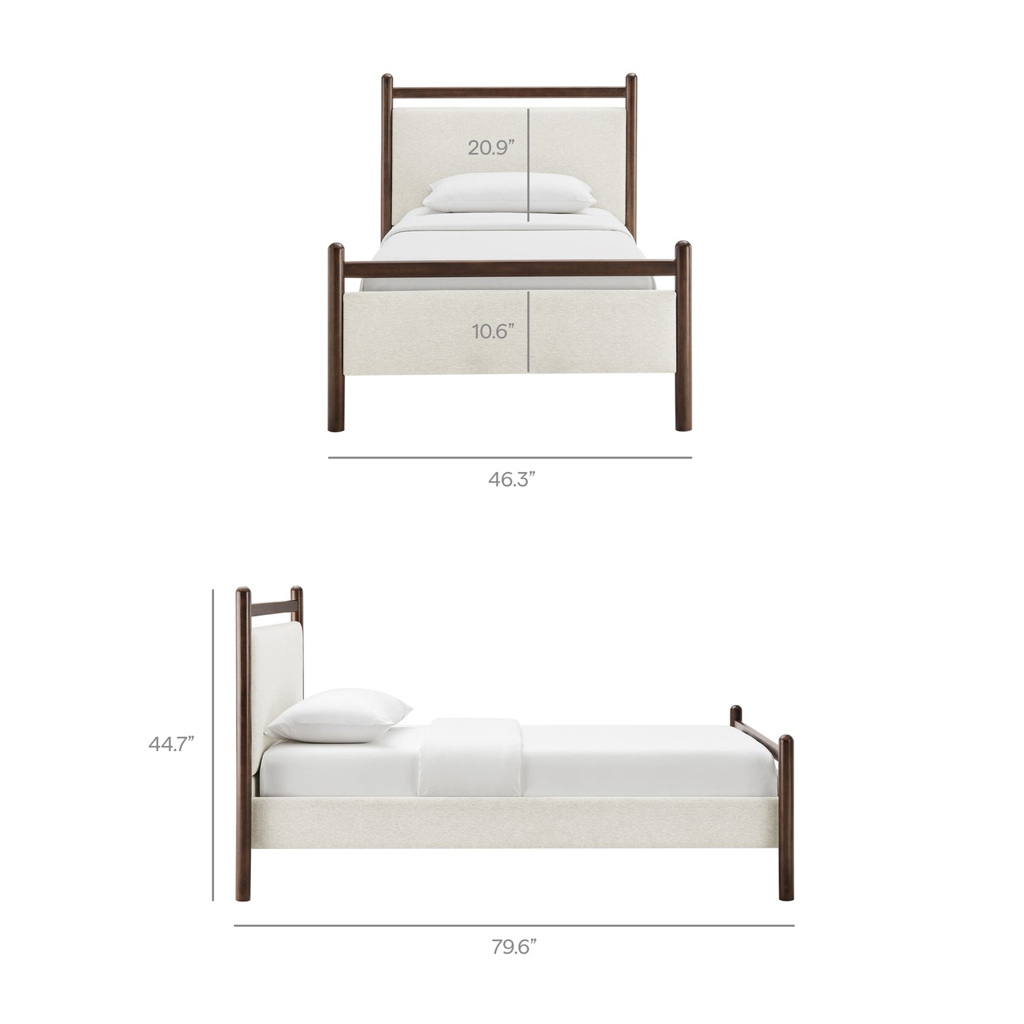 Ginny Twin Size Platform Bed Frame by Modway