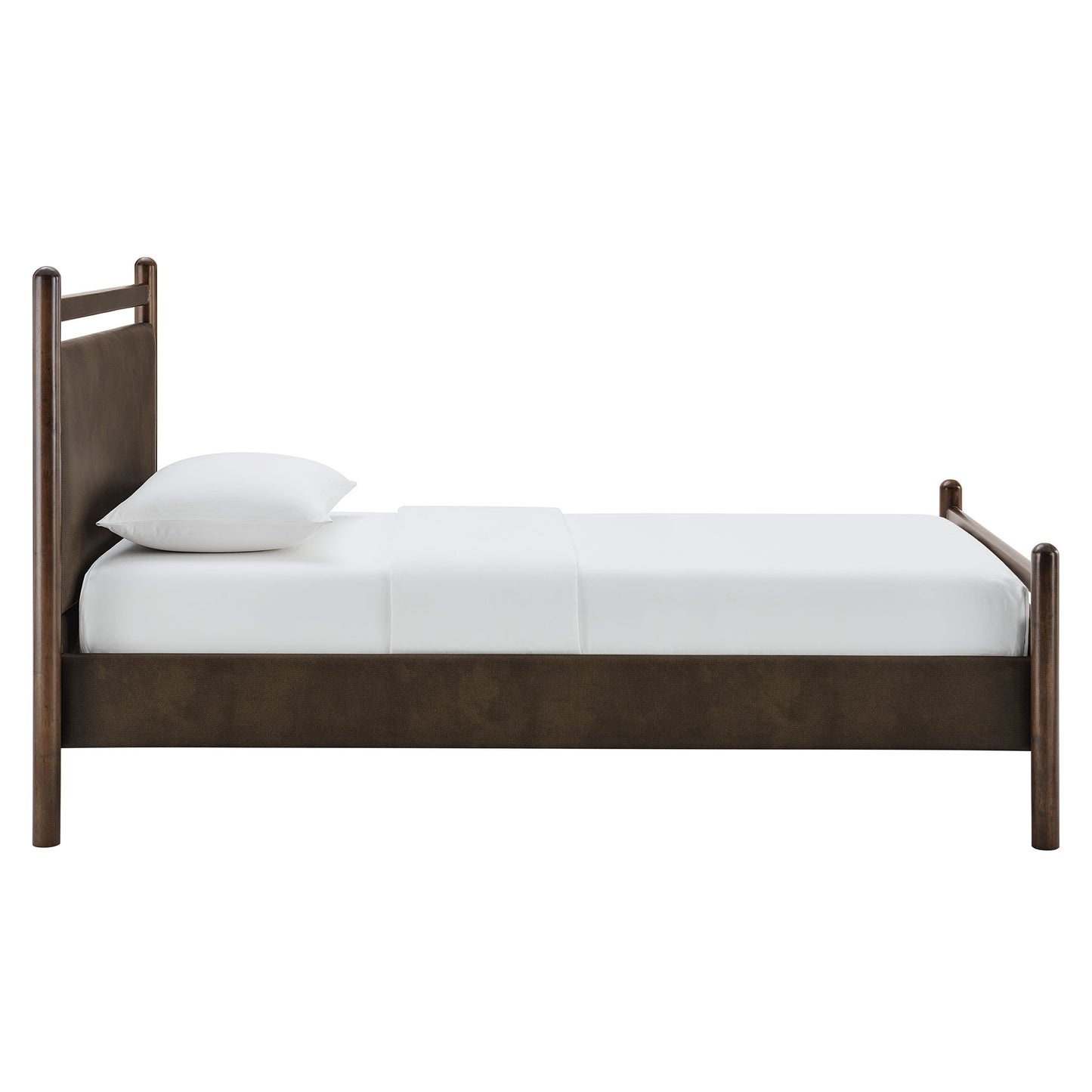 Ginny Twin Size Vegan Leather Platform Bed Frame by Modway