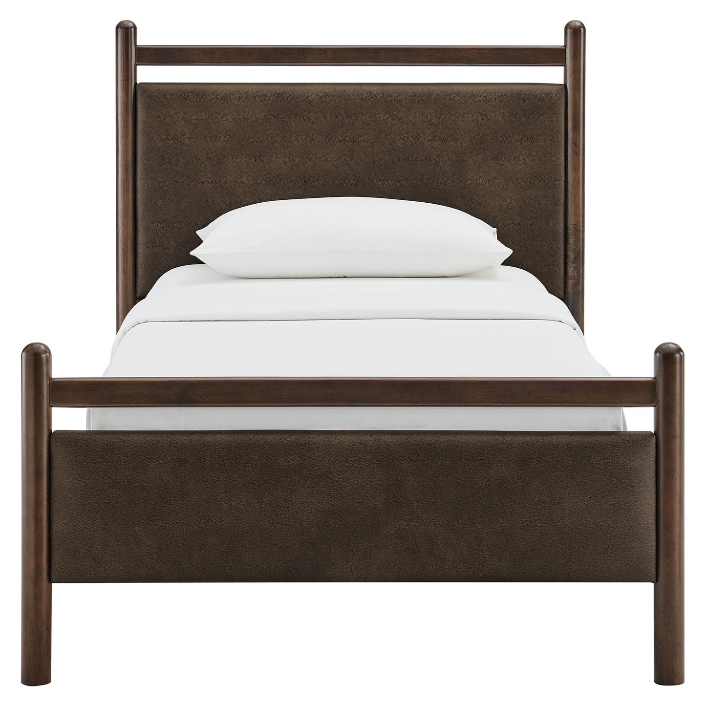 Ginny Twin Size Vegan Leather Platform Bed Frame by Modway