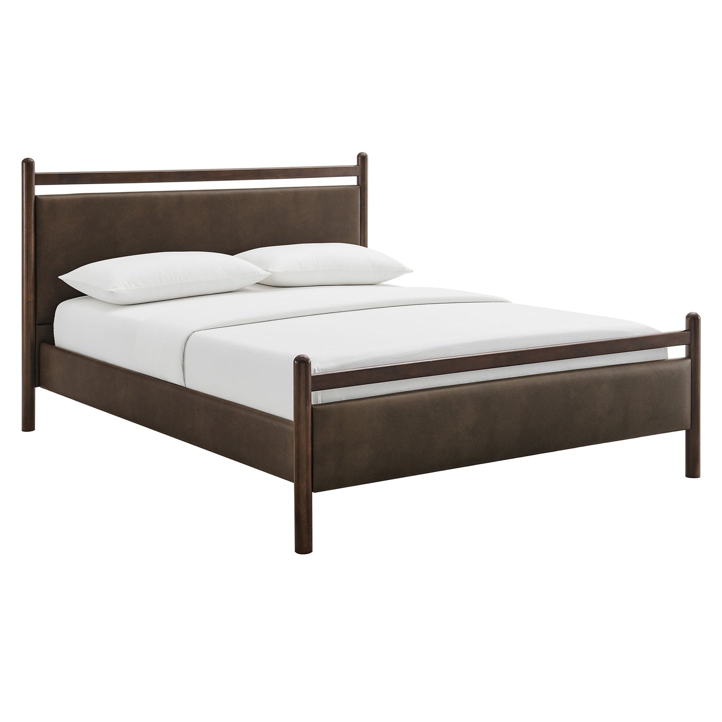 Ginny Full Size Vegan Leather Platform Bed Frame by Modway