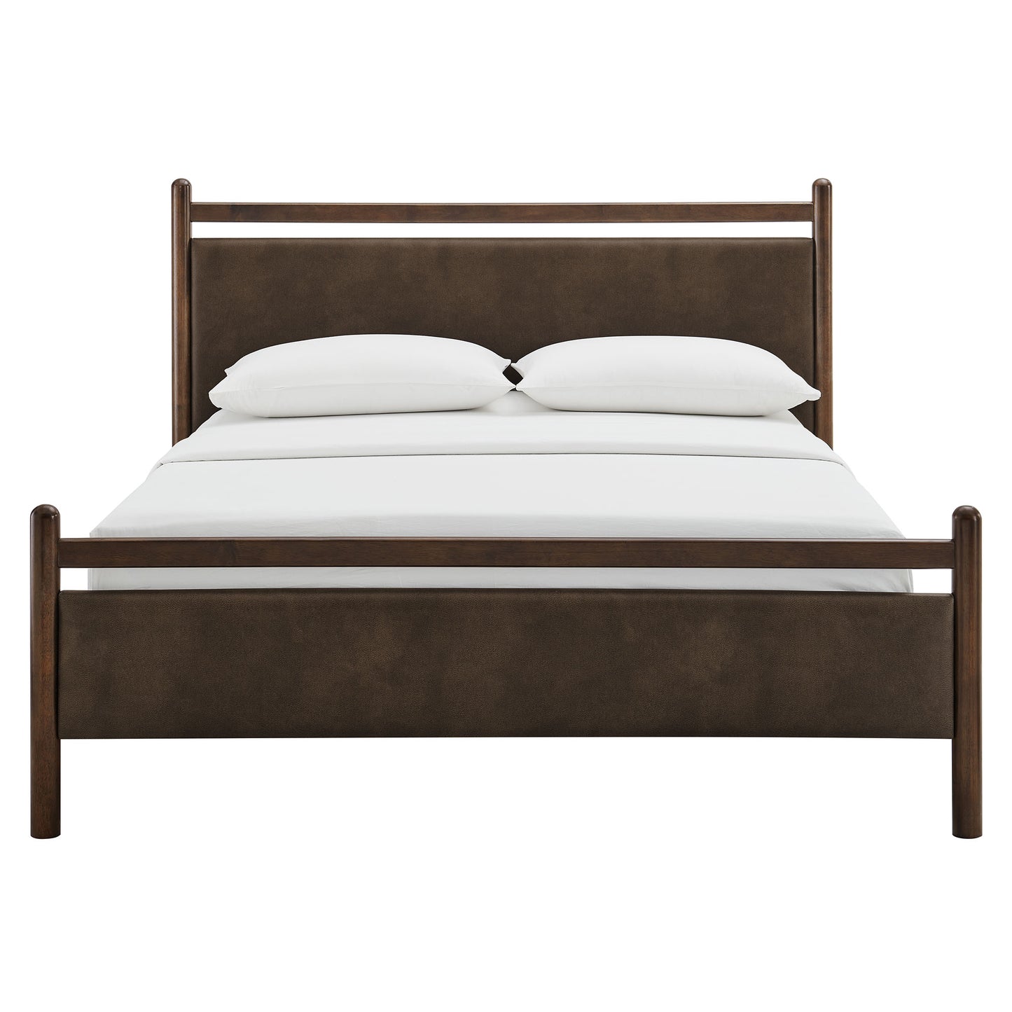Ginny Full Size Vegan Leather Platform Bed Frame by Modway