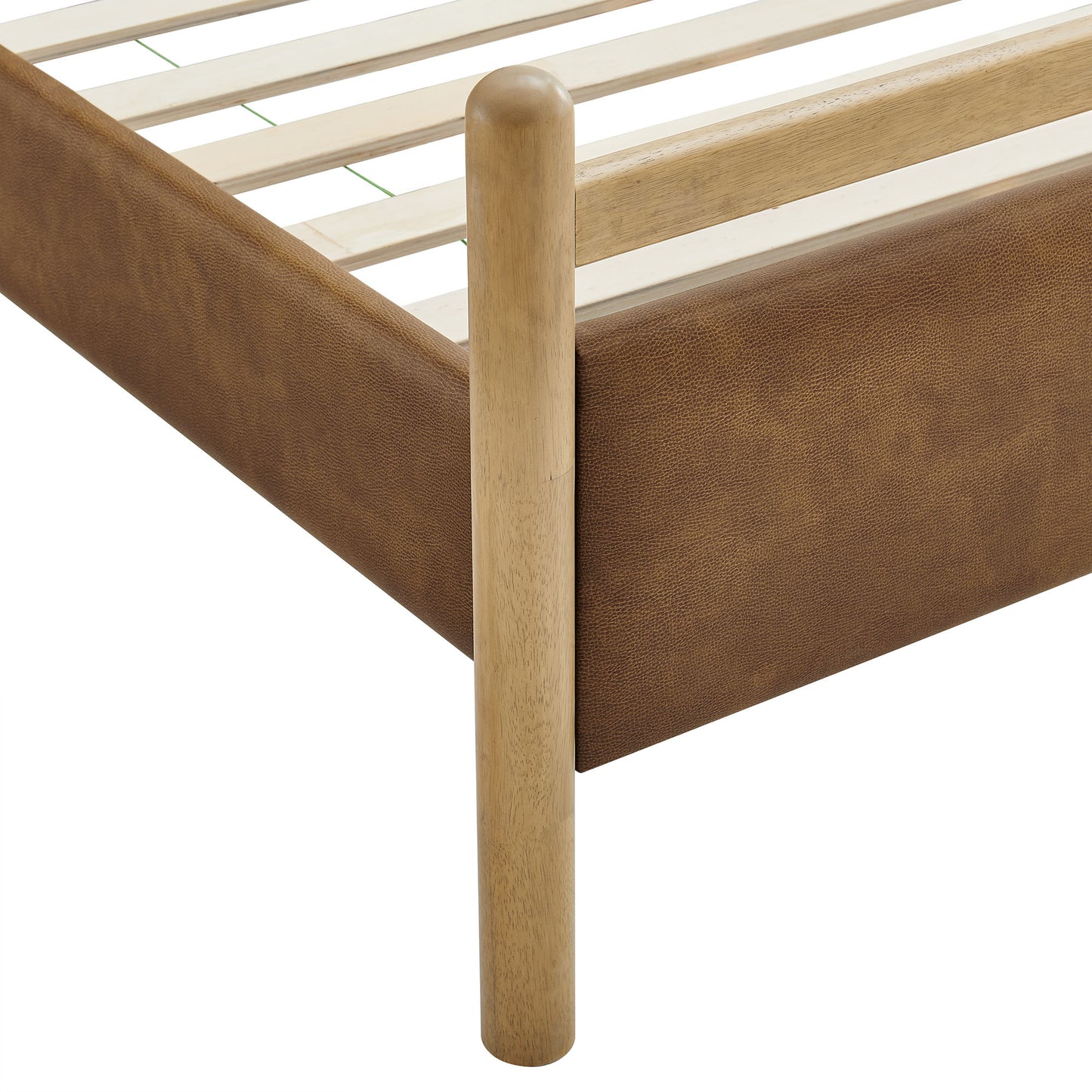 Ginny Queen Size Vegan Leather Platform Bed Frame by Modway