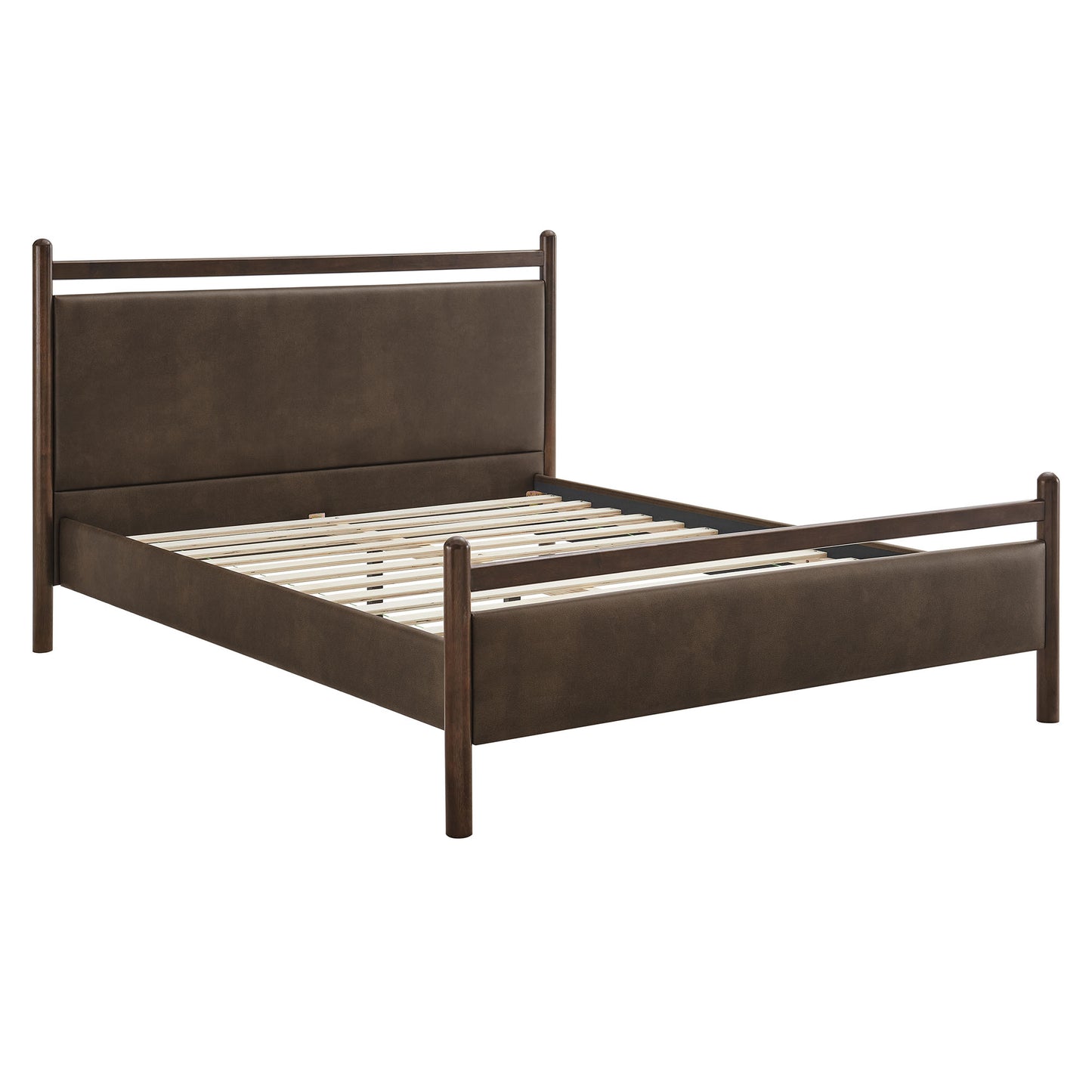 Ginny Queen Size Vegan Leather Platform Bed Frame by Modway