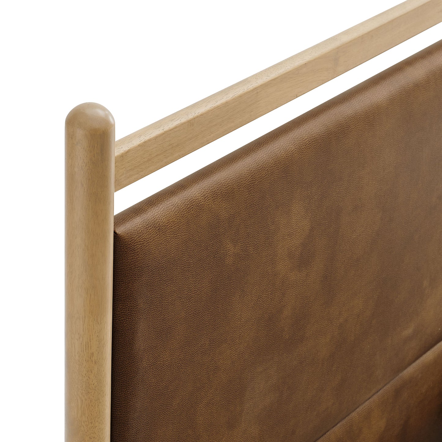 Ginny King Size Vegan Leather Platform Bed Frame by Modway