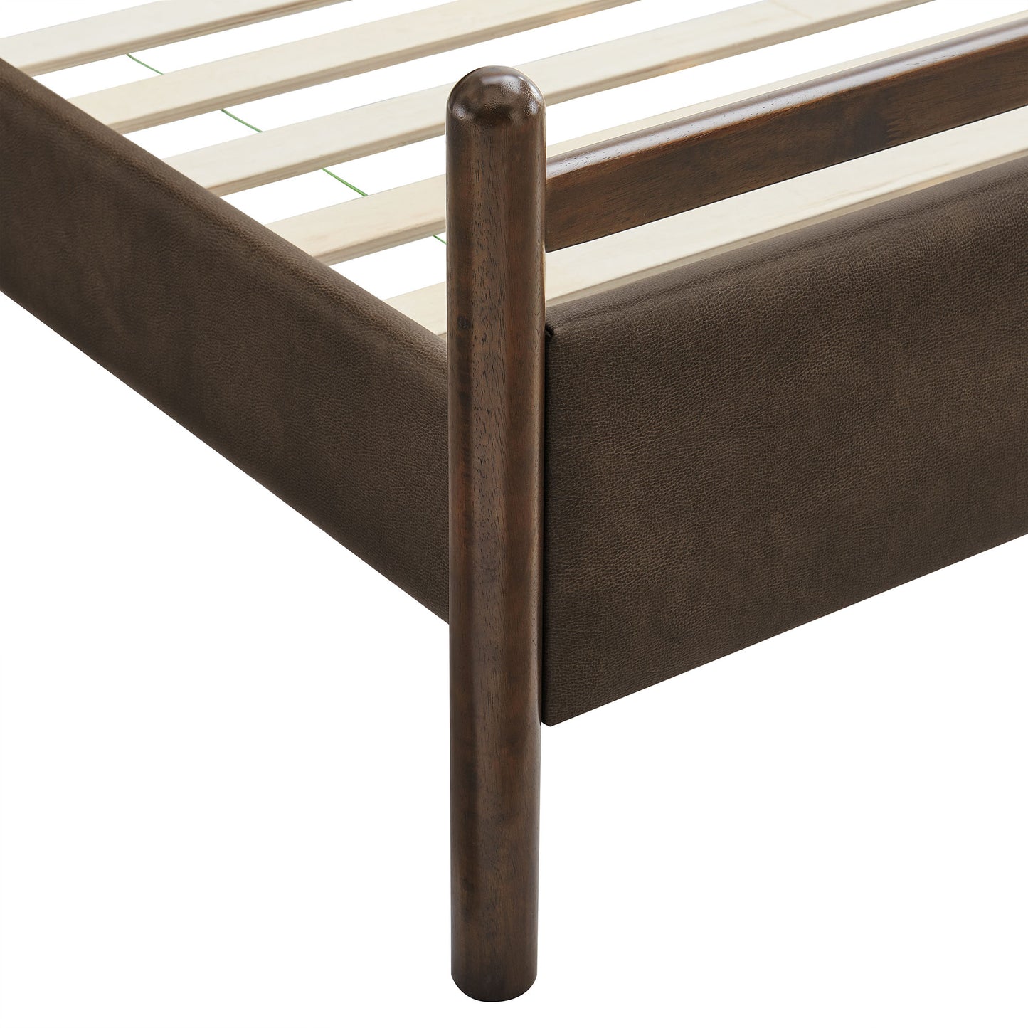 Ginny King Size Vegan Leather Platform Bed Frame by Modway