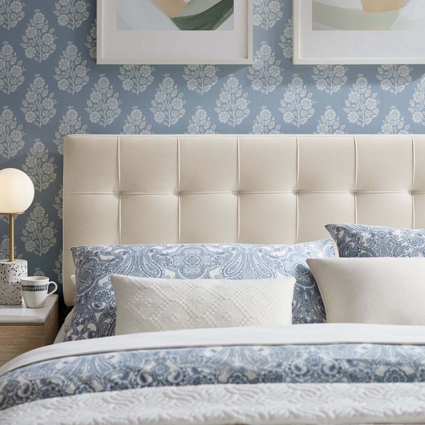 Lily Stain-Resistant Performance Velvet Full Size Headboard by Modway