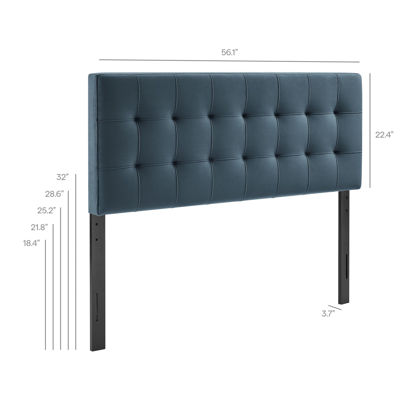 Lily Stain-Resistant Performance Velvet Full Size Headboard by Modway