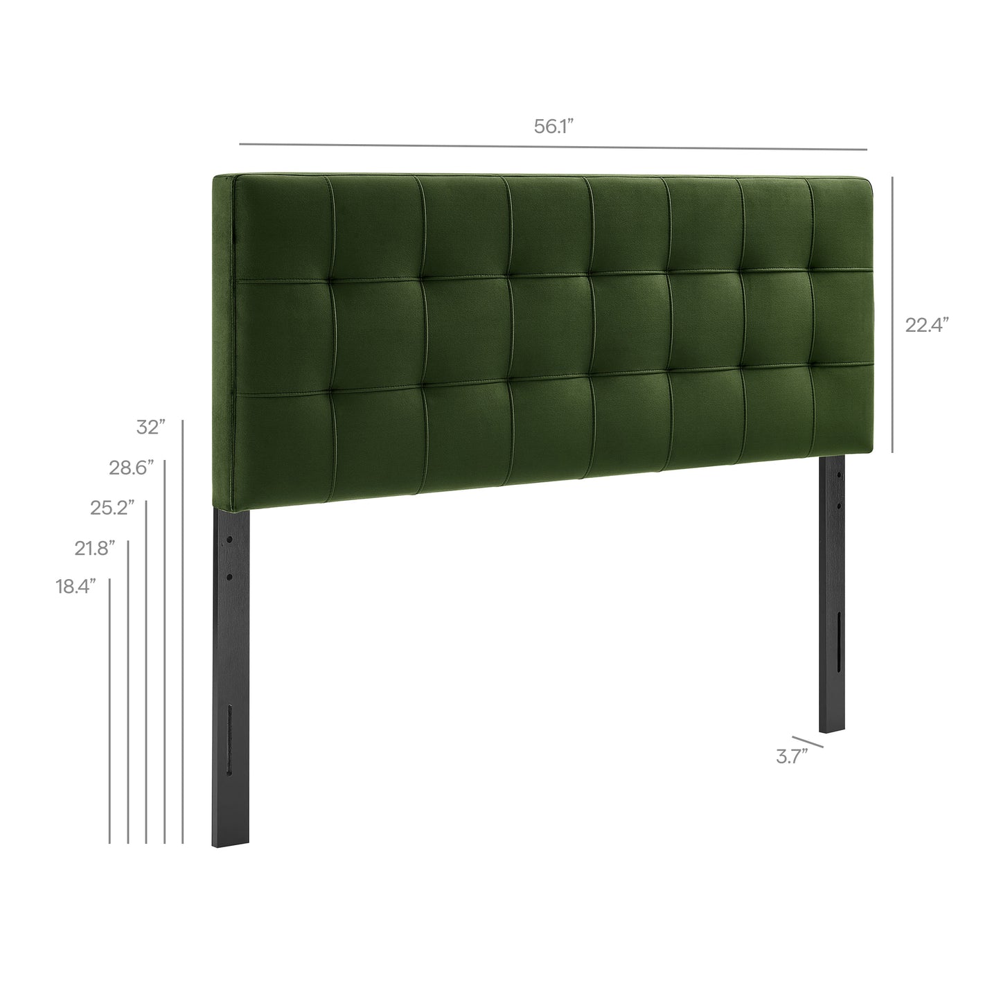 Lily Stain-Resistant Performance Velvet Full Size Headboard by Modway