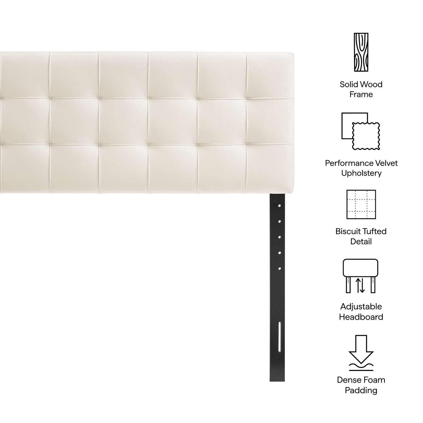 Lily Stain-Resistant Performance Velvet Queen Size Headboard by Modway