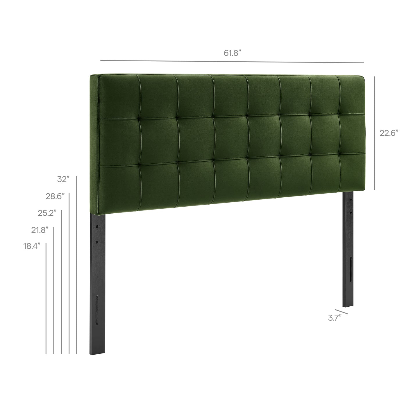 Lily Stain-Resistant Performance Velvet Queen Size Headboard by Modway