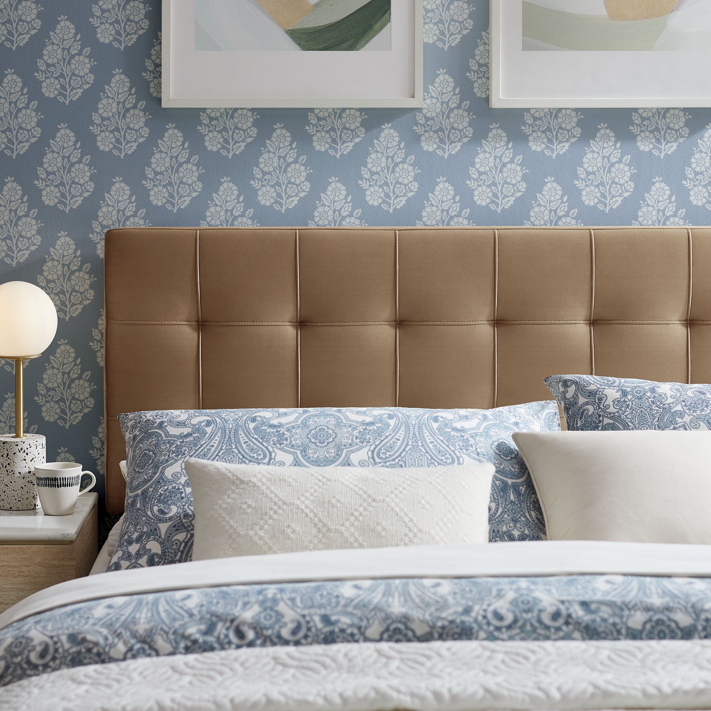 Lily Stain-Resistant Performance Velvet Queen Size Headboard by Modway