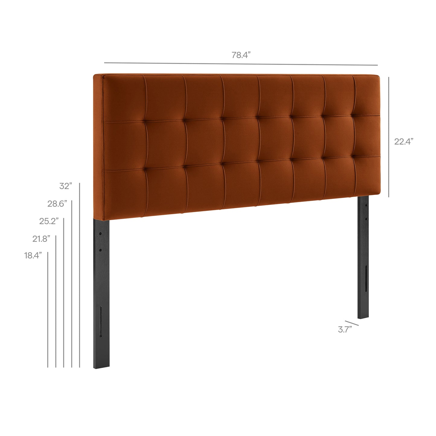Lily Stain-Resistant Performance Velvet King Size Headboard by Modway