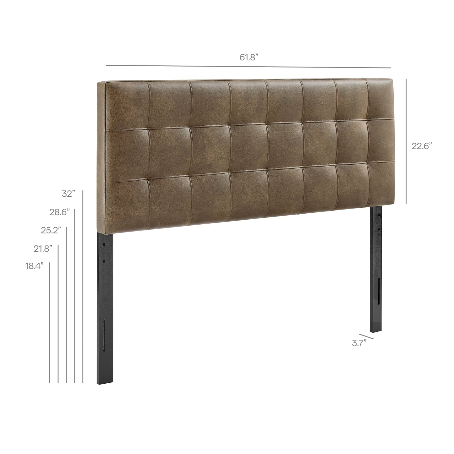 Lily Vegan Leather Queen Size Headboard by Modway