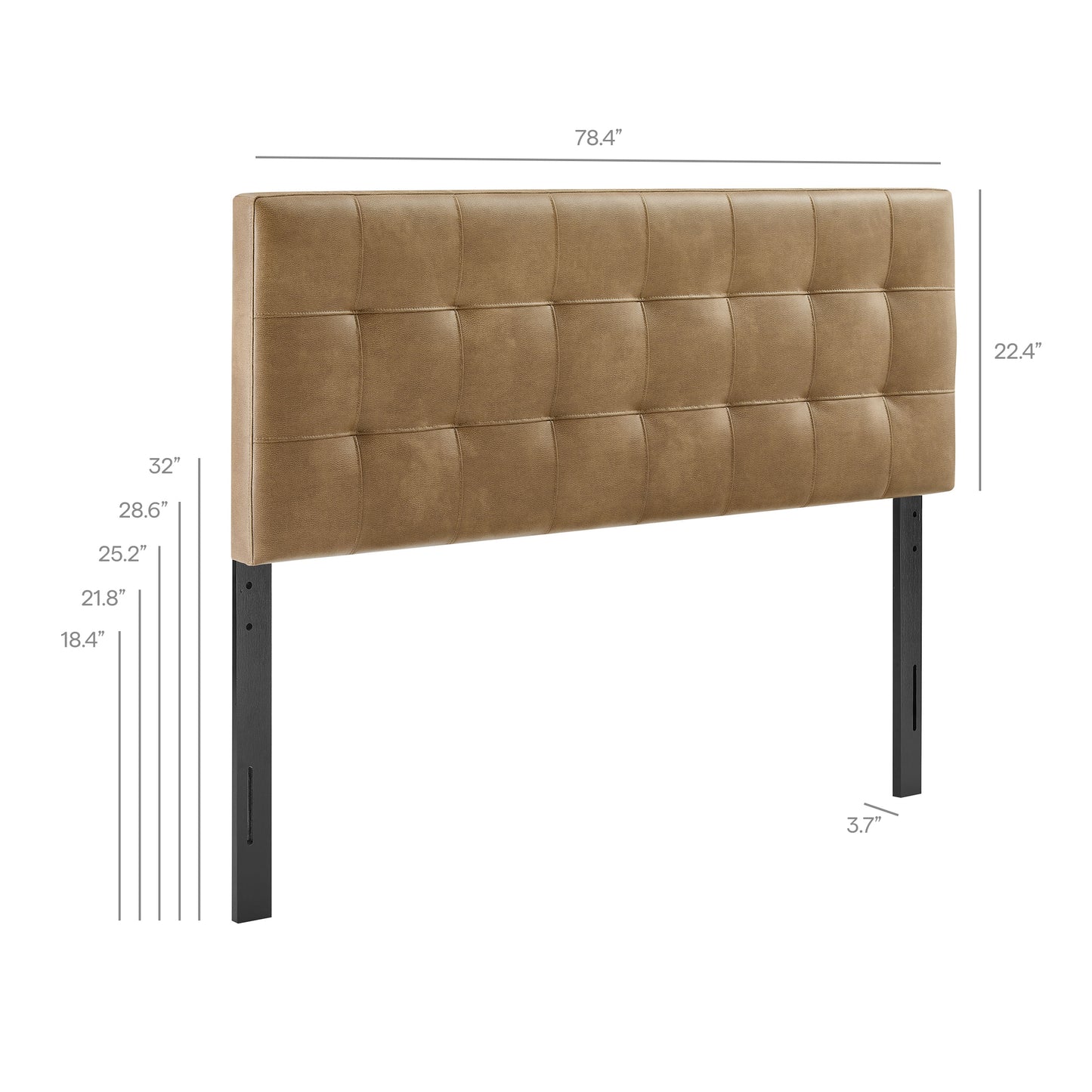 Lily Vegan Leather King Size Headboard by Modway