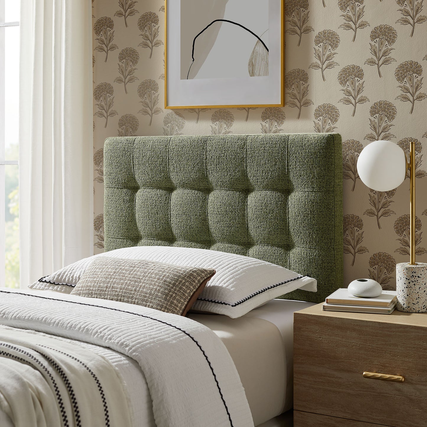 Lily Upholstered Twin Size Headboard by Modway