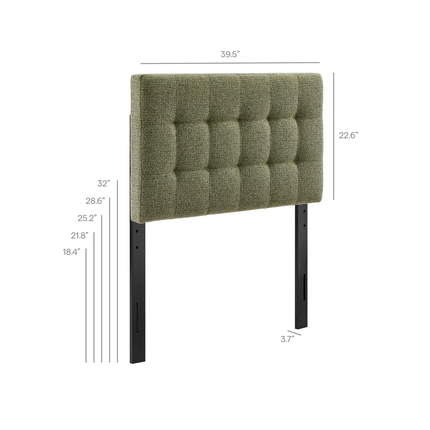 Lily Upholstered Twin Size Headboard by Modway
