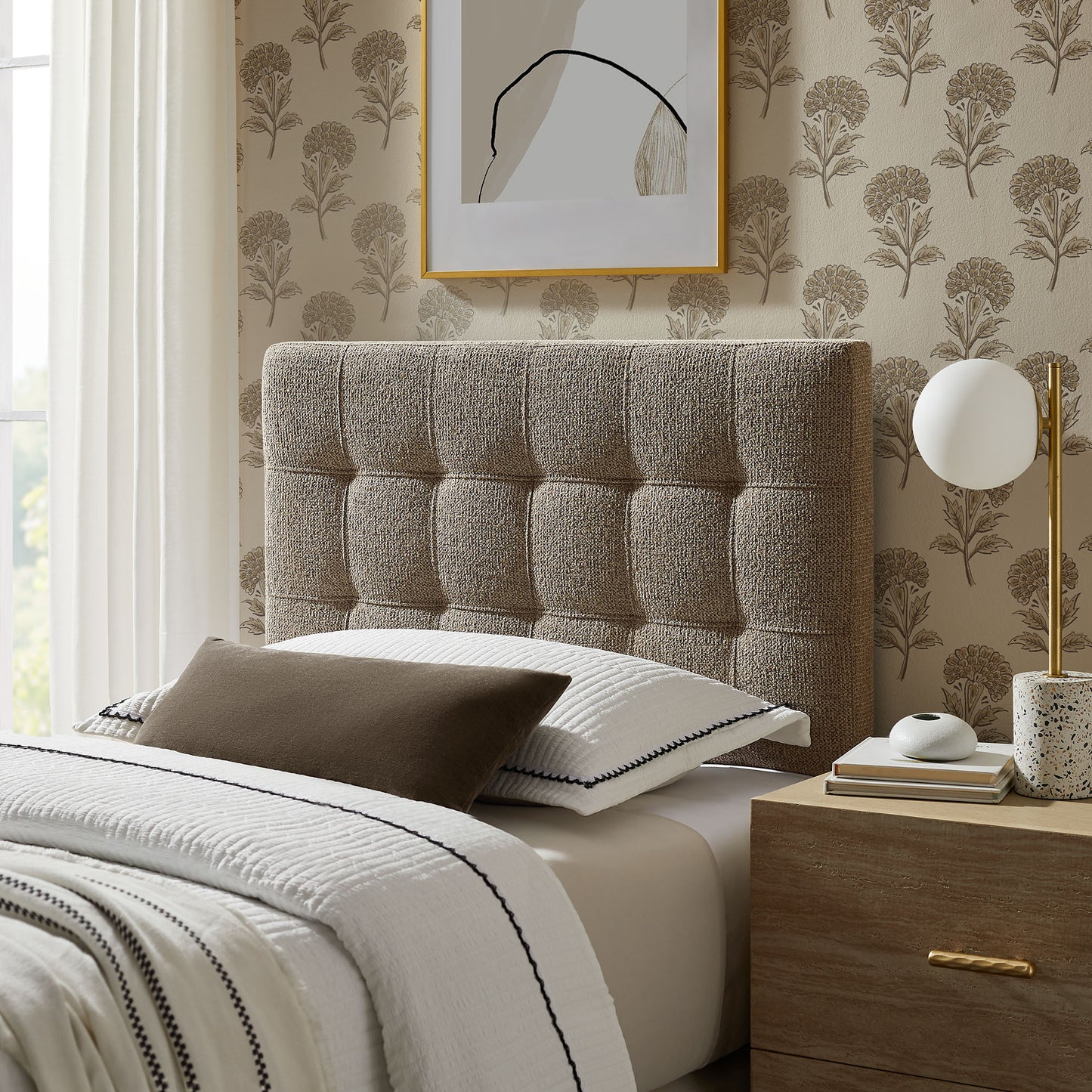 Lily Upholstered Twin Size Headboard by Modway
