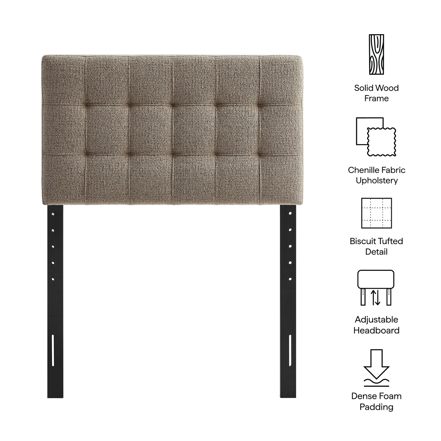 Lily Upholstered Twin Size Headboard by Modway