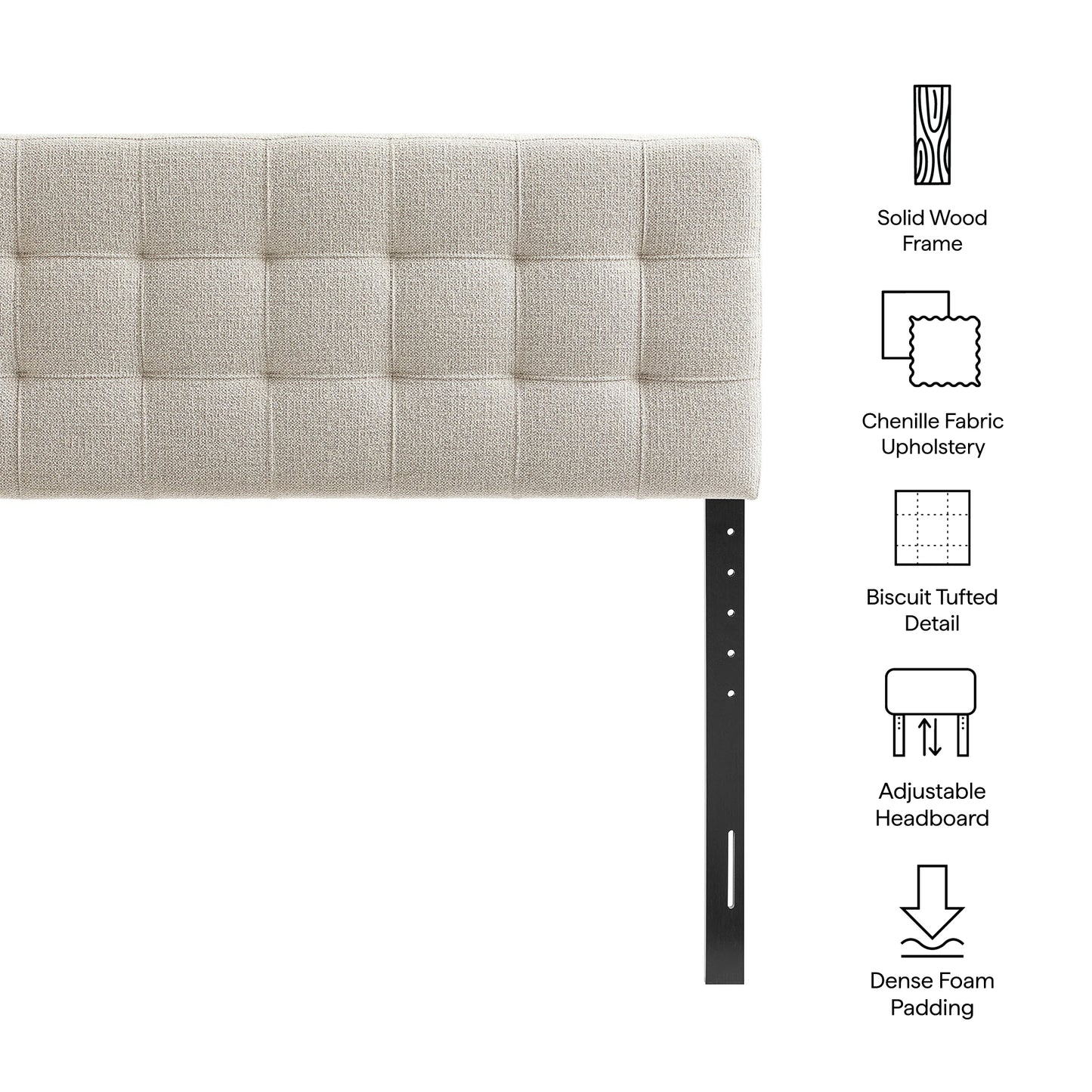 Lily Upholstered Queen Size Headboard by Modway