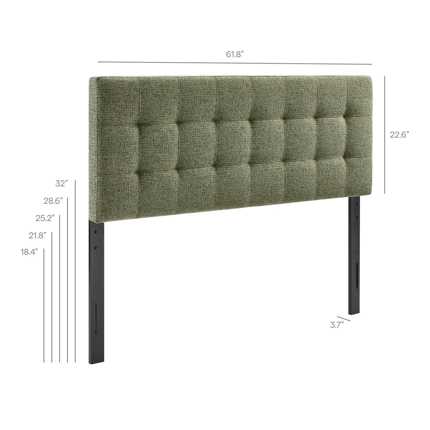 Lily Upholstered Queen Size Headboard by Modway