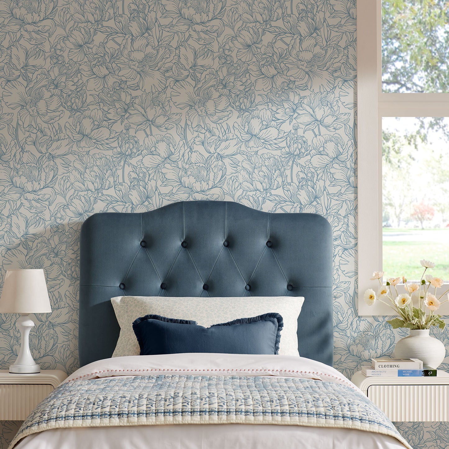 Annabel Stain-Resistant Performance Velvet Twin Headboard by Modway