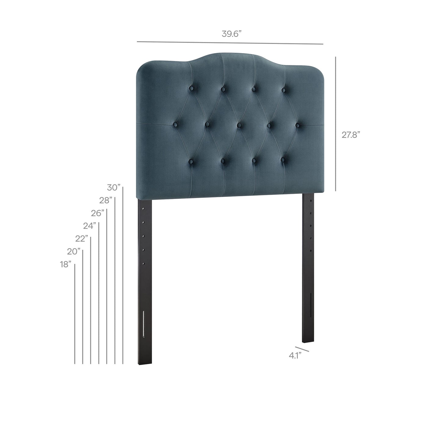 Annabel Stain-Resistant Performance Velvet Twin Headboard by Modway