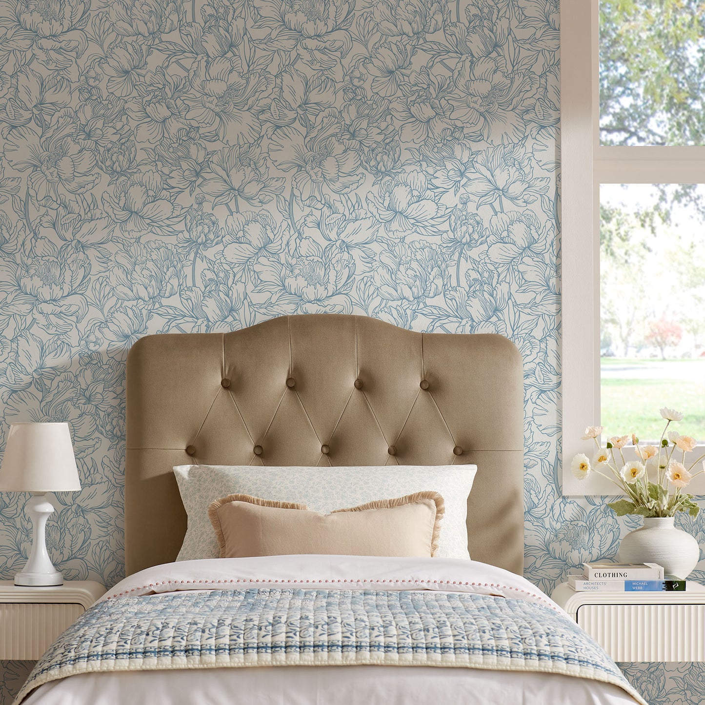 Annabel Stain-Resistant Performance Velvet Twin Headboard by Modway