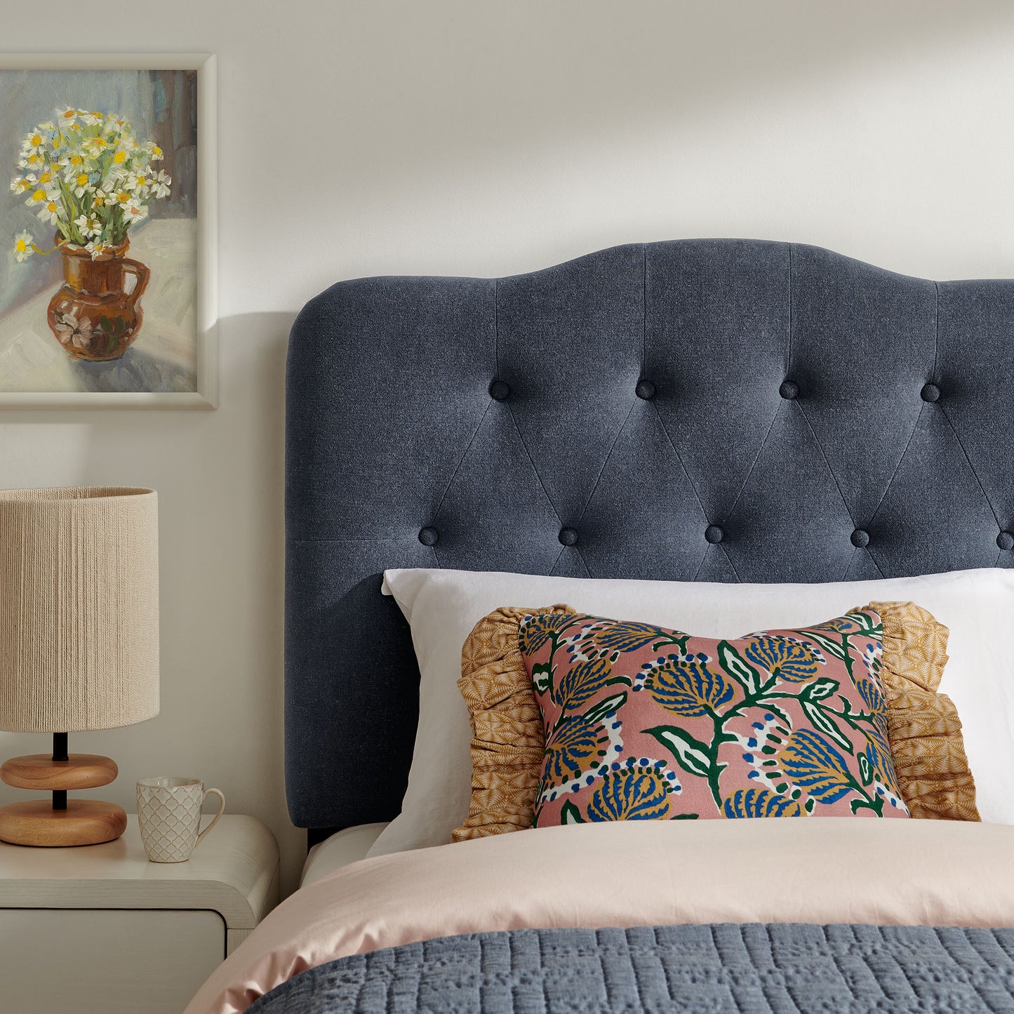 Annabel Premium Linen Blend Twin Headboard by Modway
