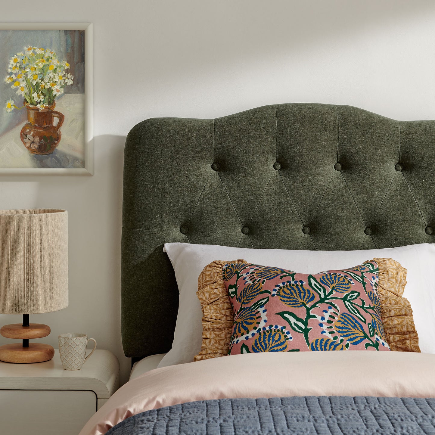 Annabel Premium Linen Blend Twin Headboard by Modway