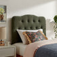 Annabel Premium Linen Blend Twin Headboard by Modway