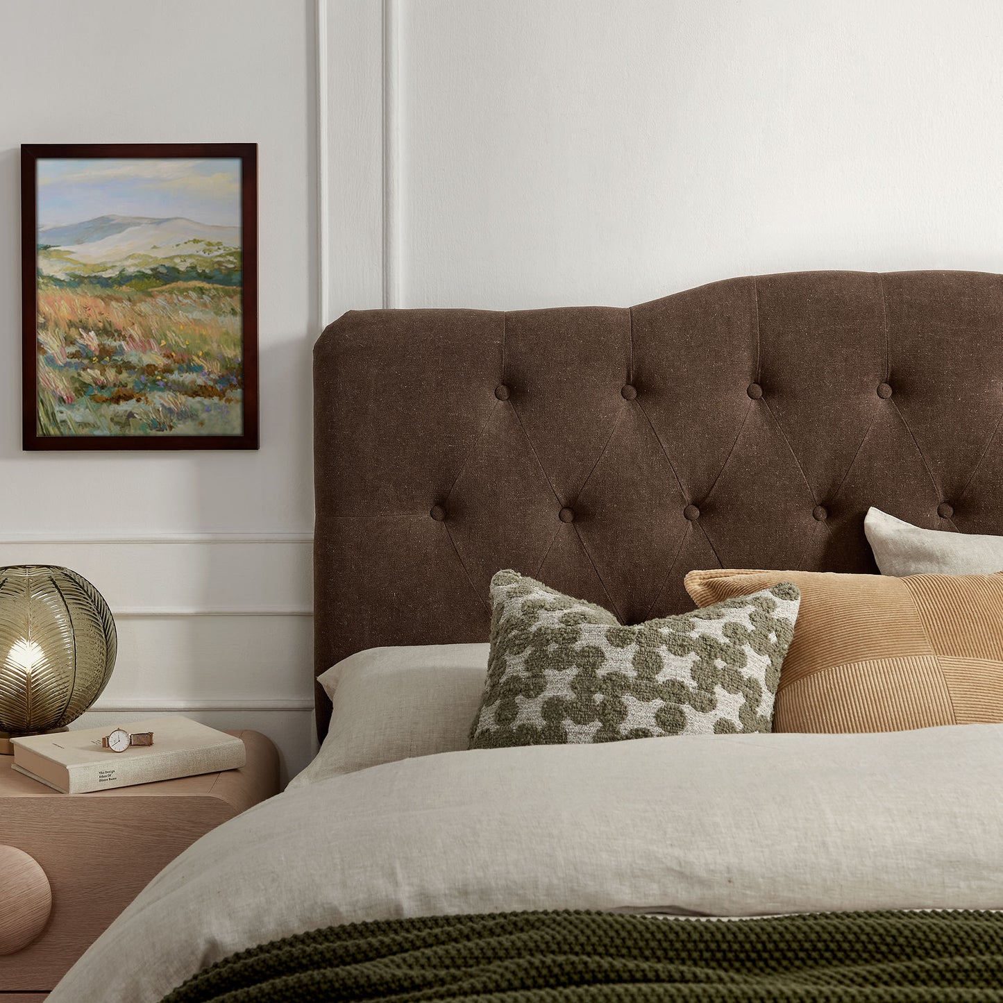 Annabel Premium Linen Blend Full Headboard by Modway