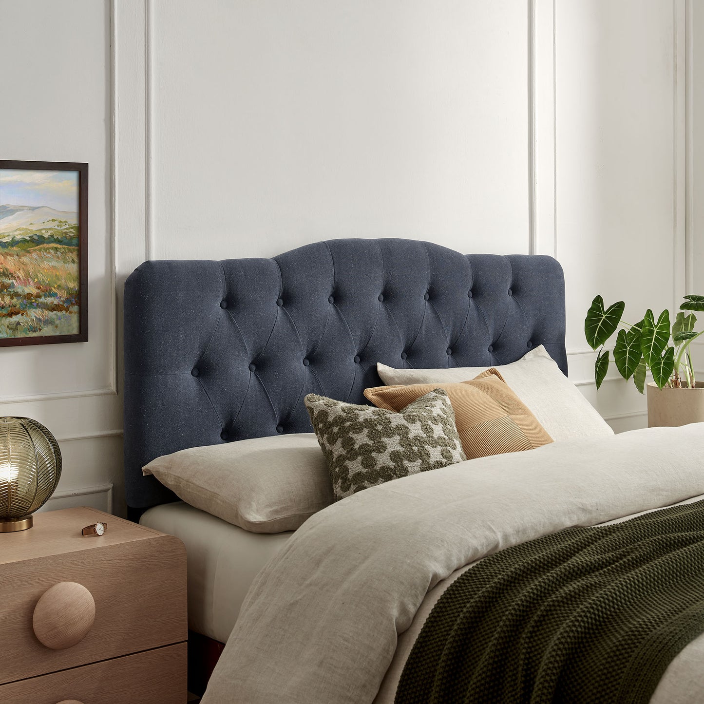 Annabel Premium Linen Blend Full Headboard by Modway