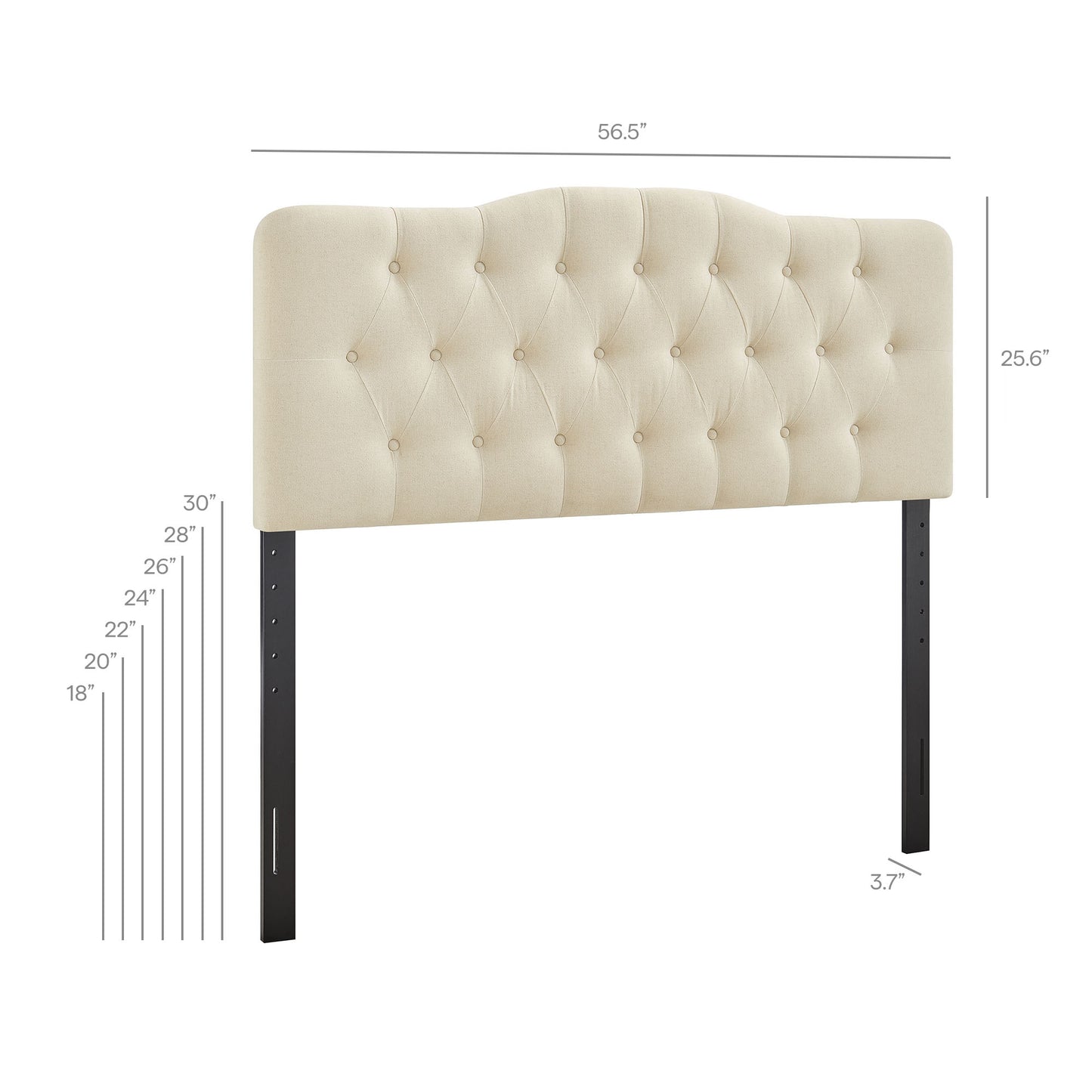 Annabel Premium Linen Blend Full Headboard by Modway
