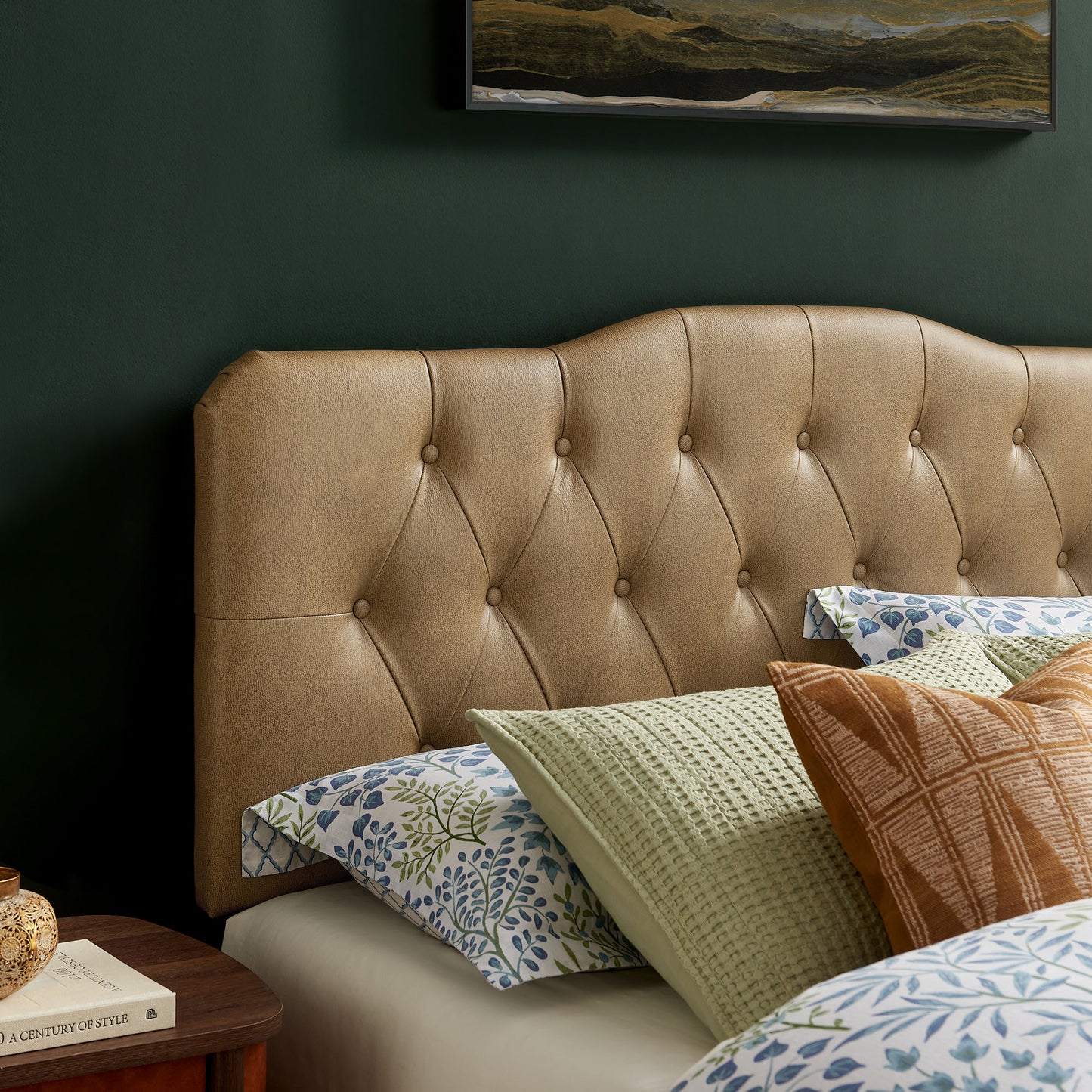 Annabel Vegan Leather Full Headboard by Modway