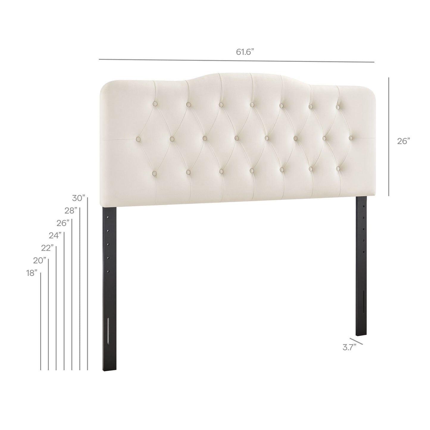 Annabel Stain-Resistant Performance Velvet Queen Headboard by Modway