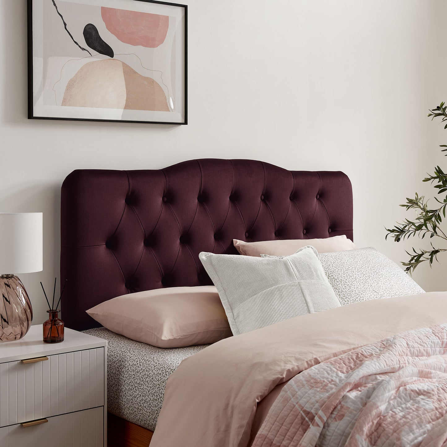 Annabel Stain-Resistant Performance Velvet Queen Headboard by Modway