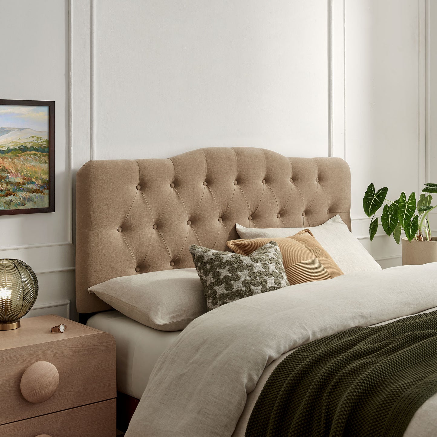 Annabel Premium Linen Blend Queen Headboard by Modway